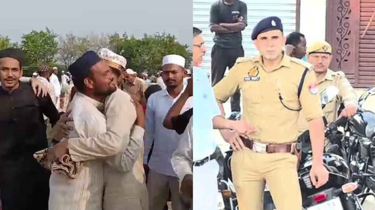 बकरीद पर संभल की ईदगाह में जगह न मिलने पर नमाजी आए सड़क पर, फिर CO अनुज चौधरी ने किया ये काम Sambhal Bakrid News