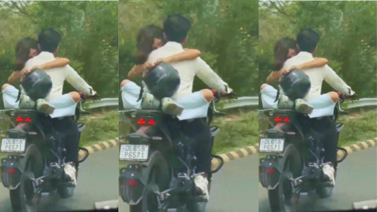 नोएडा-ग्रेटर नोएडा एक्सप्रेसवे में बाइक चलाते हुए कपल कर रहा था रोमांस और स्टंट, फिर दोनों को यूं मिला गजब का सबक Noida, greater noida, Noida news, greater noida news, Noida viral video, Noida viral news, Noida viral, noida police, up news, up viral news, up viral video, up viral, up news, नोएडा, नोएडा न्यूज, नोएडा वायरल