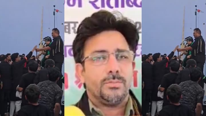 जौनपुर में मुहर्रम के दौरान भीड़ ने भाजपा नेता को मंच से नीचे खींचा! खूब हुआ विवाद, ये थी वजह Jaunpur, Jaunpur news, Muharram, Jaunpur viral news, Jaunpur viral video, up news, up viral news, जौनपुर, जौनपुर न्यूज, जौनपुर वायरल न्यूज, यूपी न्यूज, मुहर्रम