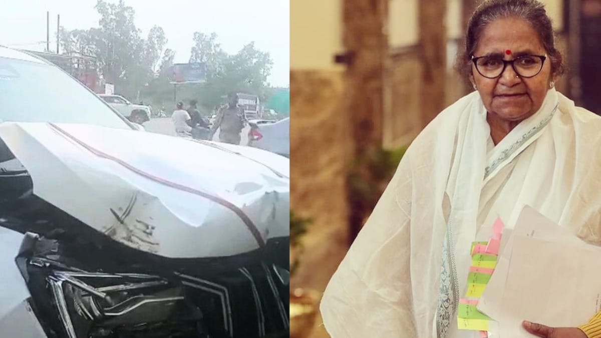 सड़क हादसे में यूपी की मंत्री गुलाब देवी गंभीर रूप से हुईं घायल, कार का नहीं खुला था एयर बैग Gulab Devi Accident News