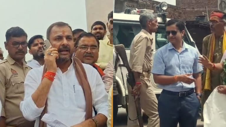 बांदा में ब्राह्मण परिवार के घर पर चला बुलडोजर तो BJP विधायक प्रकाश द्विवेदी ने SDM रजत वर्मा को धमकाया- आकर ठीक कर दू्ंगा Banda, Banda news, Banda viral news, Banda viral video, up news, up viral news, mla Prakash Dwivedi, SDM Rajat Varma, बांदा, बांदा न्यूज, यूपी न्यूज, रजत वर्मा, एसडीएम रजत वर्मा, विधायक प्रकाश द्विवेदी, एमएलएल प्रकाश द्विवेदी, यूपी न्यूज