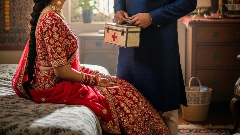 रामपुर में सुहागरात पर ही दुल्हन को प्रेग्नेंसी किट इस्तेमाल करने के लिए कहने लगा दूल्हा फिर लड़की ने ये किया Representative Image