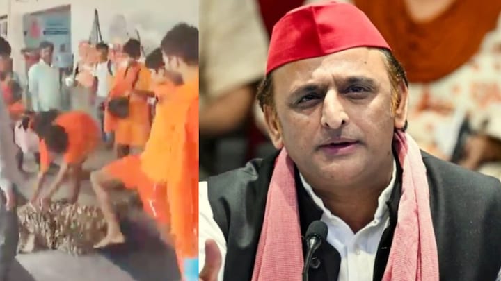 ड्यूटी पर मणिपुर जा रहे CRPF जवान को मिर्जापुर में कांवड़ियों ने पीटा, अखिलेश यादव का रिएक्शन और पुलिस का एक्शन जानें Mirzapur, Mirzapur News, up news, Akhilesh Yadav, Akhilesh Yadav news, Kanwariyas, Kanwar yatra