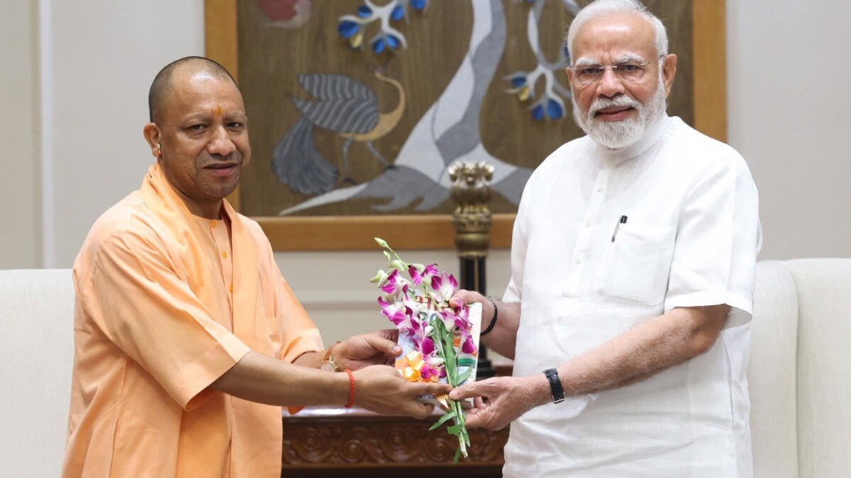 CM Yogi with PM Modi.