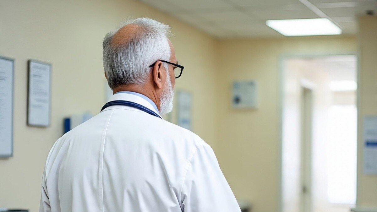 Elderly doctor trapped in gay app (Photo: AI-generated)