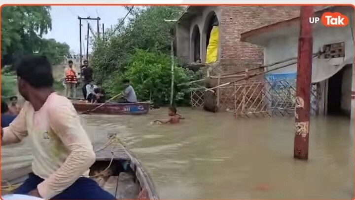 यूपी के 12 जिलों में बाढ़ का कहर, मैदान में उतार दी गई खास 'टीम 11'! देखिए कैसे चल रहा रेस्क्यू UP flood news