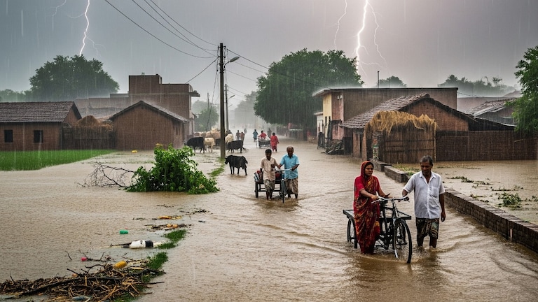 UP Weather Update: यूपी में बारिश के रेड अलर्ट के साथ इन जिलों में बाढ़ की चेतावनी जारी... खतरनाक मौसम को लेकर IMD ने ये कहा UP Weather Update