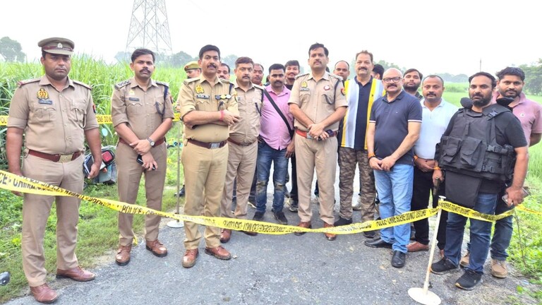 पत्रकार राघवेंद्र बाजपेई के हत्यारे राजू तिवारी उर्फ रिजवान-संजय उर्फ शकील सीतापुर एनकाउंटर में ढेर, कौन थे दोनों? Raghvendra Bajpai journalist murder case update, Sitapur police encounter news, shooters killed in Sitapur, who killed Raghvendra Bajpai, UP STF encounter with shooters