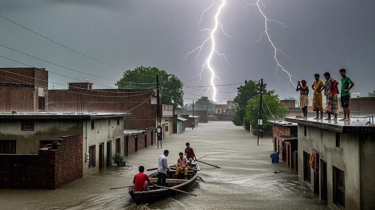 UP Weather Update: यूपी में मॉनसून के बीच बाढ़ का खतरनाक रूप... इन 11 जिलों में Flash Flood की चेतावनी जारी UP Weather Update