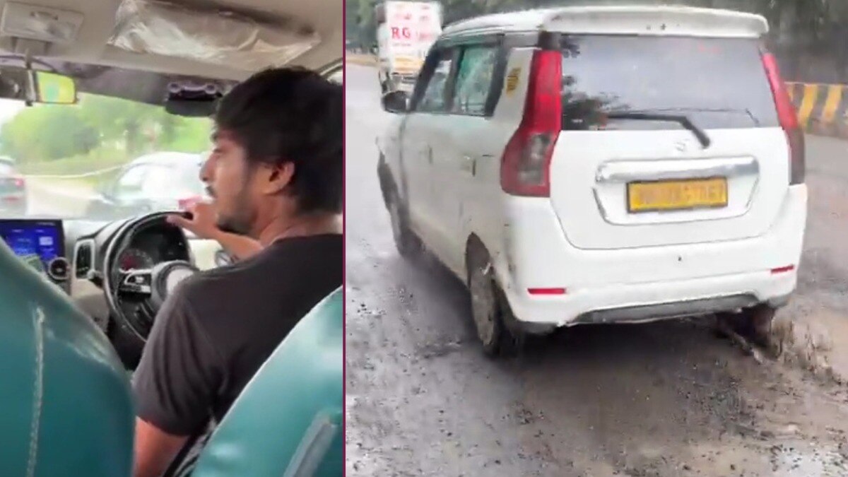Noida cab rash driving viral video