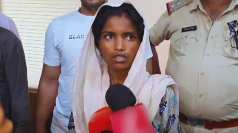 पति हंसराम को नीले ड्रम में भरने वाली पत्नी सुनीता को देखिए, ये कैमरे के सामने आई तो क्या-क्या बोलने लगी Hansram wife