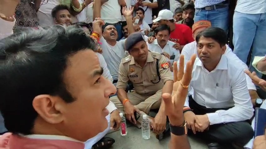 In Picture Sangeet Som & SP Rakesh Mishra