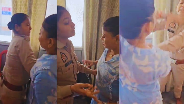 आगरा में सरजू यादव ने थाने में महिला पुलिसकर्मी से की हाथापाई, फिर वीडियो जारी कर बोली- मेरे कपड़े फाड़े गए Agra News