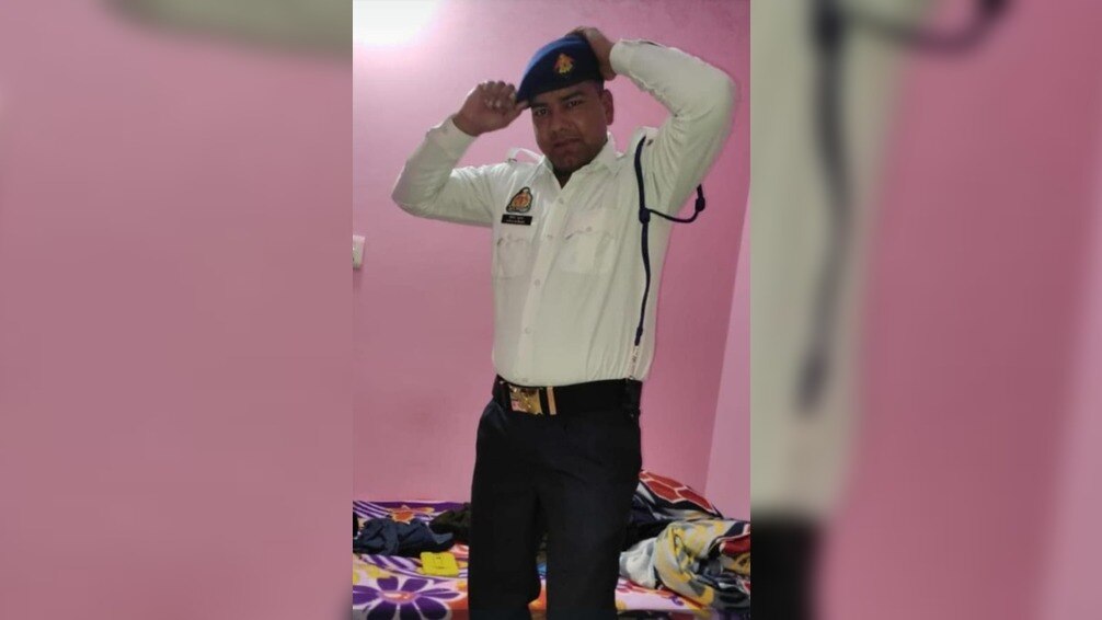 Ghaziabad delhi meerut expressway accident, Ghaziabad hit Traffic police constable, Traffic police constable accident, ghaziabad traffic police injured in accident, delhi meerut expressway accident