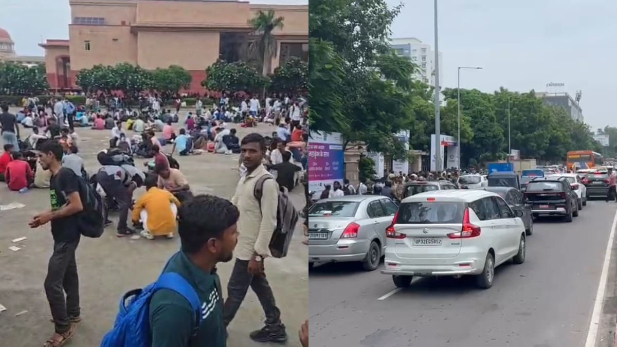 नौकरी पाने के लिए युवाओं में जोश... लखनऊ के रोजगार महाकुंभ में 50 हजार से ज्यादा लोग पहुंचे, ऐसा है यहां माहौल Lucknow Rozgar Mela