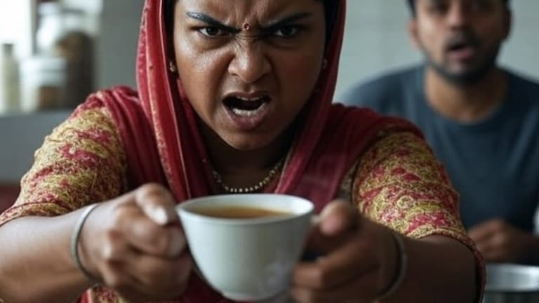 गाजियाबाद की अंकिता सिंह ने पति पर फेंकी खौलती हुई चाय, सौरभ सिंह का चेहरा सूज गया, नाक से आने लगा खून Ghaziabad News