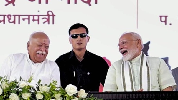 Photo: RSS Cheif Mohan Bhagwat & PM Modi