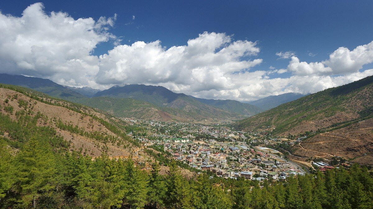 A glimpse of Thimphu, Bhutan