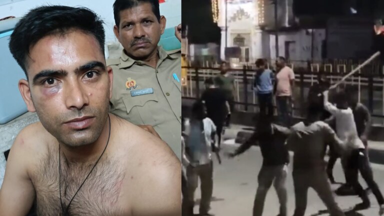 आगरा में शराबियों ने सिपाही अमित को खूब मारा, पकौड़े वाले के दुकान से वायरल हुआ ये वीडियो Agra News