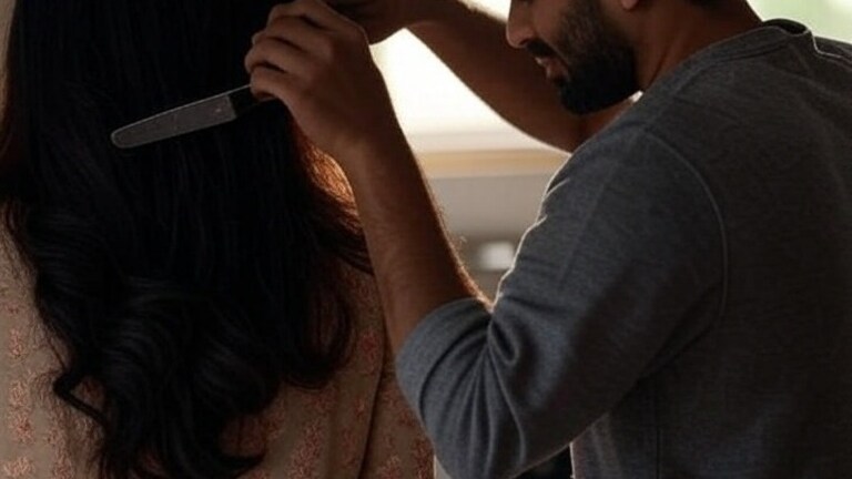 बिजनौर में शख्स ने पत्नी को उस्तरे से किया गंजा फिर की पेट्रोल छिड़ककर आग लगाने की कोशिश, वजह आपका दिमाग घुमा देगी Representative Image