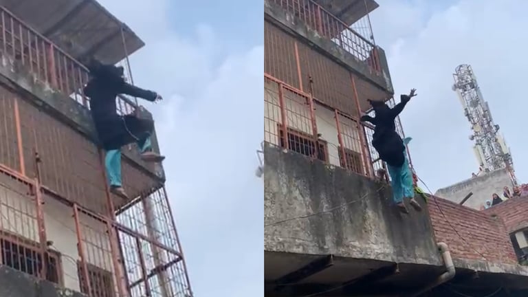 बुलंदशहर में रिहाना ने घर की दूसरी मंजिल से लगाई छलांग, नीचे खड़ी थी पुलिस... गिरते हुए वीडियो आया सामने Bulandshahr Viral News