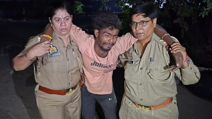 गाजियाबाद में महिला पुलिस ने कर दिया जितेंद्र का एनकाउंटर! फिर उसे कंधे पर उठाकर लाती दिखीं Ghaziabad News