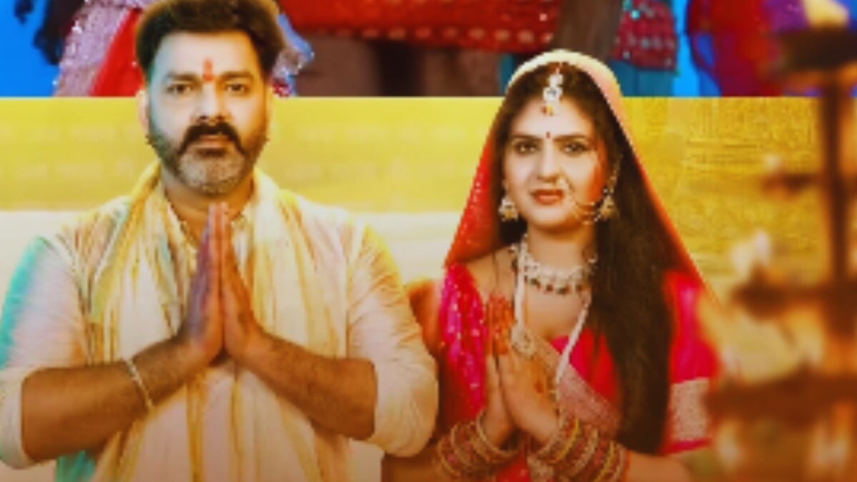 चुनरिया लहरे माई के...इस देवी गीत में पावरस्टार पवन सिंह के साथ भक्ति में डूबी चांदनी कौन हैं? Pawan and Chandani Singh