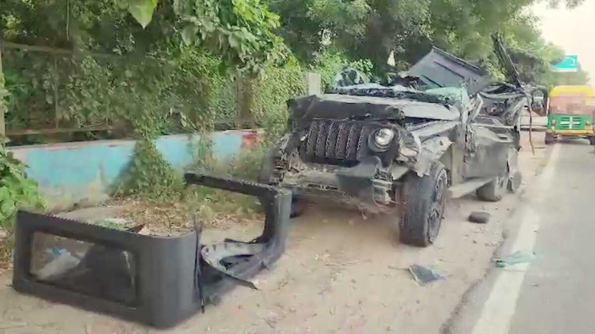 Gurugram accident, Noida News, Thar car crash, Delhi-Gurugram Expressway accident, fatal car crash, Greater Noida law students, party accident, Signature Tower bar, road accident, five dead, injured survivor