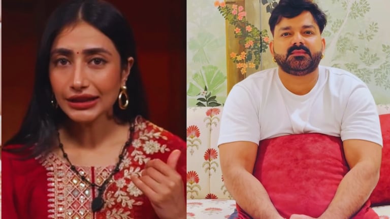 पवन सिंह के लिए धनश्री ने पहना रेड सूट और लगाई काली बिंदी? ट्रेडिशनल लुक में देखकर फैंस बोले गजब Dhanshree and Pawan singh