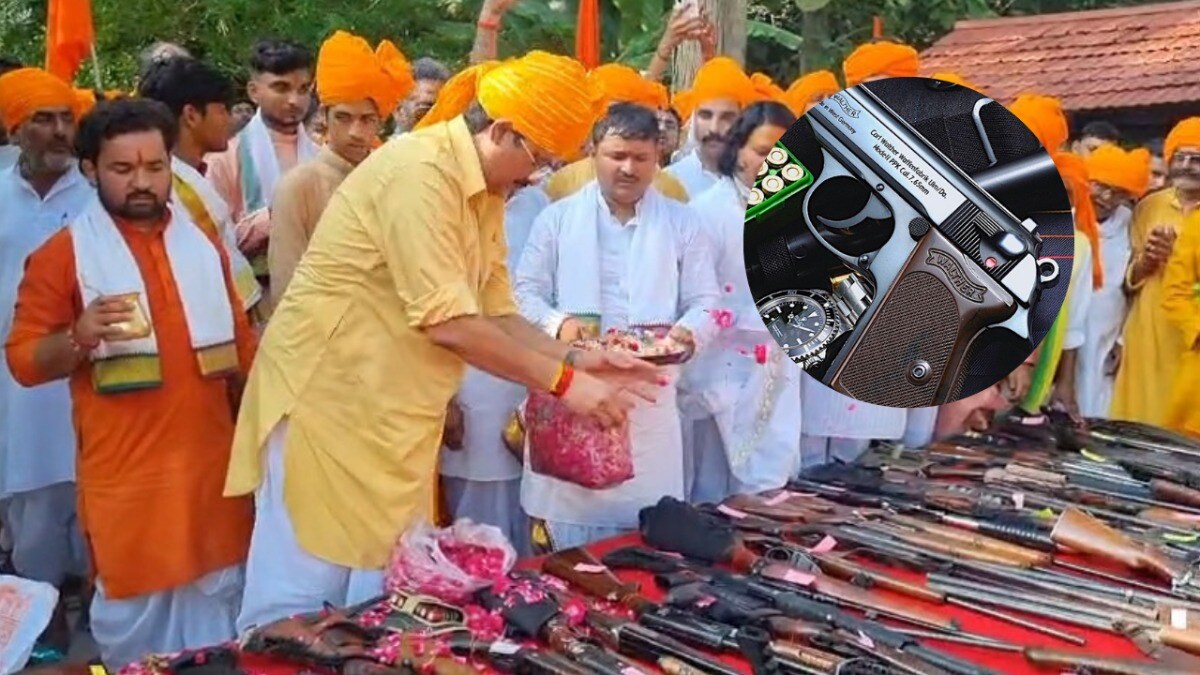 राजा भैया के पास है James Bond वाली पिस्टल! जानिए क्या है इस हथियार का नाम Raja bhaiya special Pistol