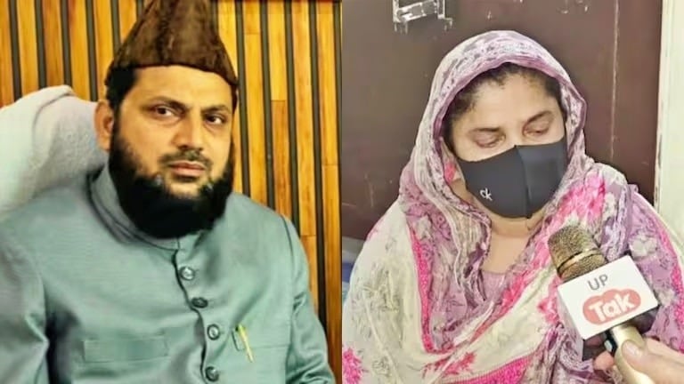 Aaj Ka UP: सपा सांसद नदवी के 5 निकाह की कहानी से लेकर इकरा हसन मामले में अखिलेश की चुप्पी तक... देखें यूपी में क्या-क्या हो रहा MP Mohibullah Nadvi and his fourth wife Rumana (Photo- ITG)