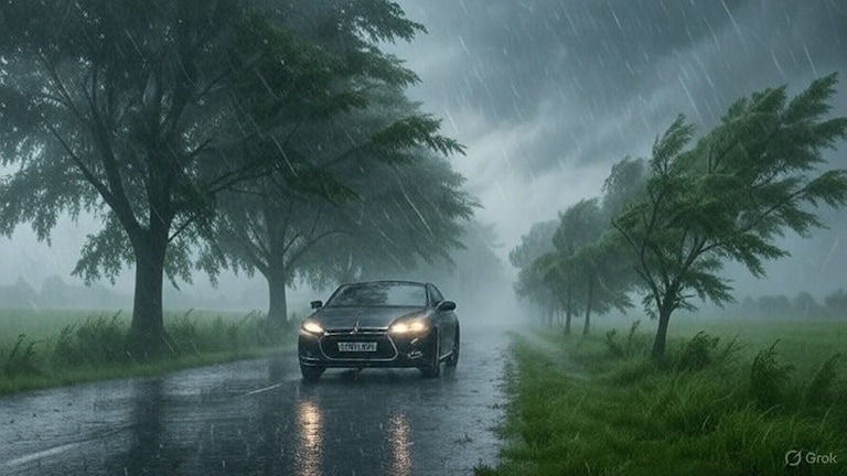 UP Weather Update: 40/KM की रफ्तार से 25 जिलों में तेज हवाएं... यूपी में आज इन 15 जिलों में होगी भारी बारिश UP Weather Update