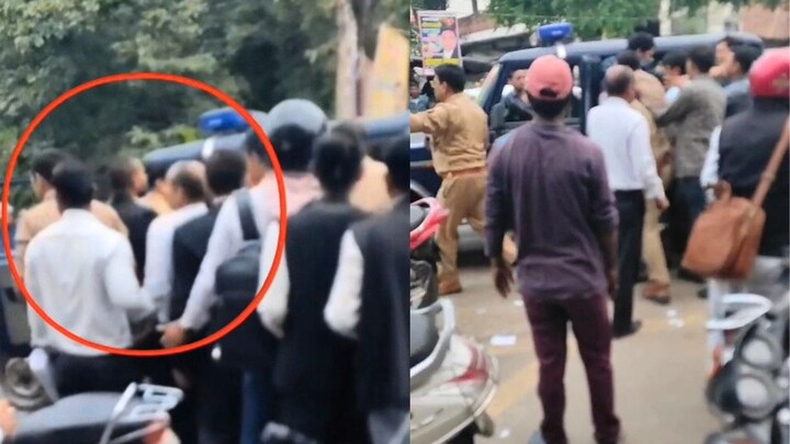 कानपुर में जानलेवा हमले के आरोपी वकील को पकड़ने कचहरी पहुंची पुलिस पर हमला, देखिए कैसे उनपर टूट पड़े एडवोकेट UP Tak