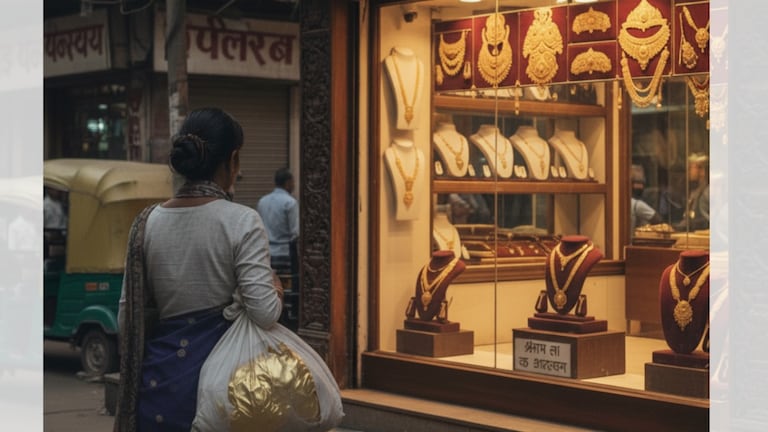 लखनऊ की जिस ज्वैलरी शॉप से बने श्रीराम लला के आभूषण, वहां काम करने वाली कोमल 2.5 किलो सोना पार कर गई! Lucknow news:सांकेतिक तस्वीर