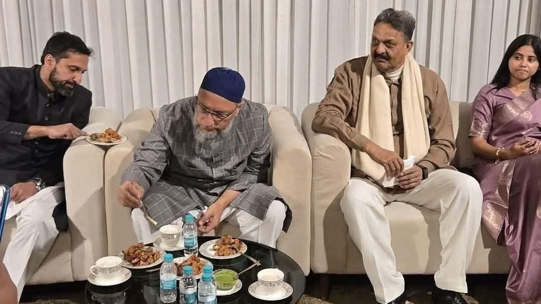 Asaduddin Owasi in Umar Ansari Reception.