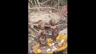 राधा-कृष्ण की मूर्ती, संस्कृत में लिखा भोजपत्र और सांप... उन्नाव में खेत की खुदाई में ये सब क्या निकला UP Tak