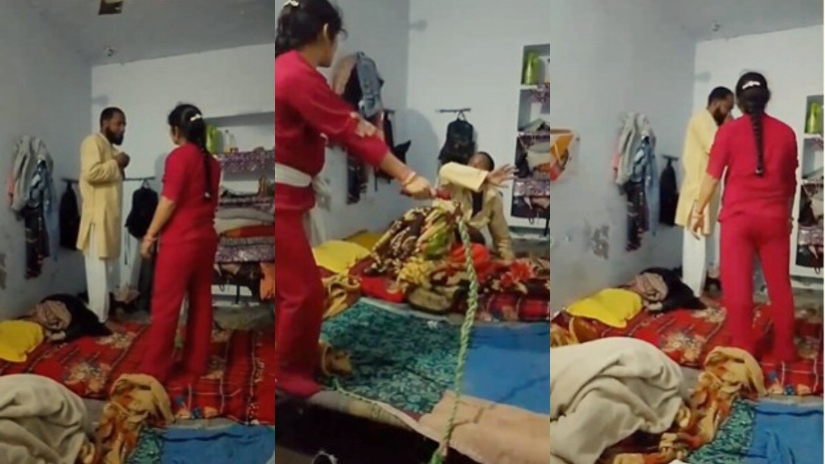 महिला कमरे में बंद मौलाना को मार रही ताबड़तोड़ कोड़े, पिटते हुए वो खूब रो रहा, गजब कांड Amethi, Amethi News, Amethi Viral News, Amethi Viral Video, Amethi Police, Maulana incident, Maulana beaten, UP News, UP Viral News, UP Crime, अमेठी, अमेठी न्यूज, अमेठी वायरल न्यूज, अमेठी वायरल वीडियो