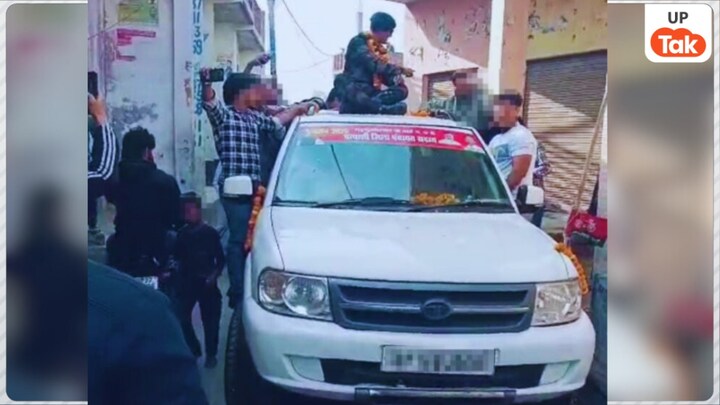 हापुड़ में टाटा सफारी में बैठकर हवाबाजी कर रहे थे सपा नेता, पुलिस ने पकड़कर ले लिया तगड़ा एक्शन Hapur News