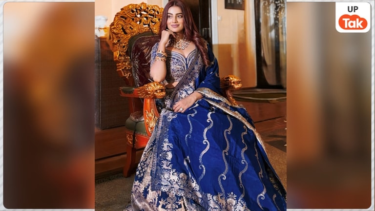ट्रेडिशनल लुक में कमाल लगती हैं भोजपुरी क्वीन अक्षरा सिंह, नीले लहंगे में एक्ट्रेस ने बिखेरा जलवा Akshara Singh
