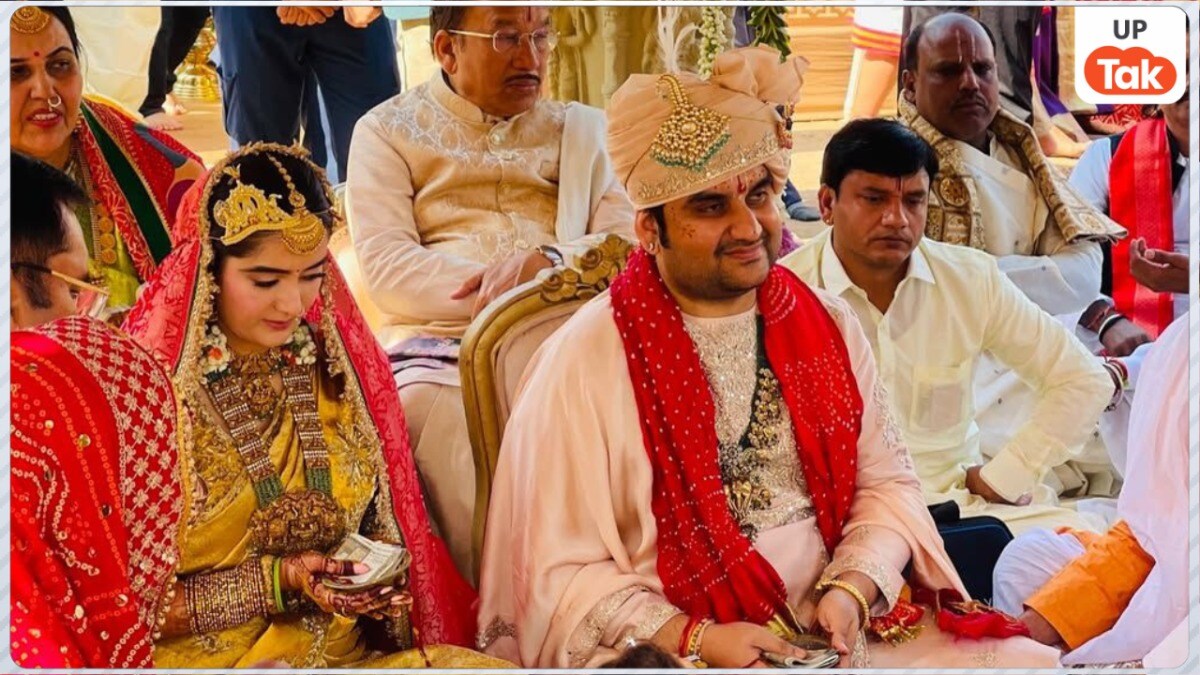 ताज आमेर होटल को बना दिया मिनी वृंदावन... कथावाचक इंद्रेश उपाध्याय और शिप्रा शर्मा की वैदिक शादी कुछ यूं हुई Indresh Upadhyay Wedding with Shipra Sharma,
