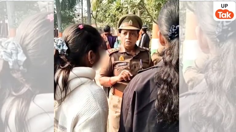 भाई के साथ मंदिर गई लड़की के घरवालों को फोन लगाने वाली महिला इंस्पेक्टर का वीडियो वायरल, कौन हैं SHO मंजू सिंह? UP Tak