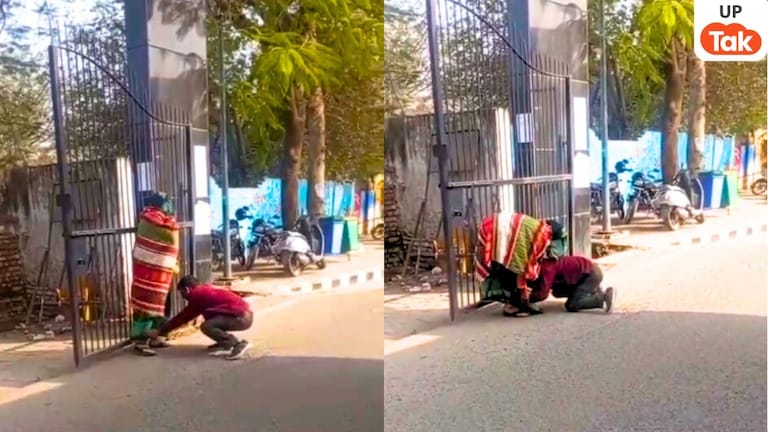 अलीगढ़ में अपनी सास के पैरों में लोट-लोटकर गिड़गिड़ा रहे संजय की असली कहानी तो अब पता चली! UP Tak