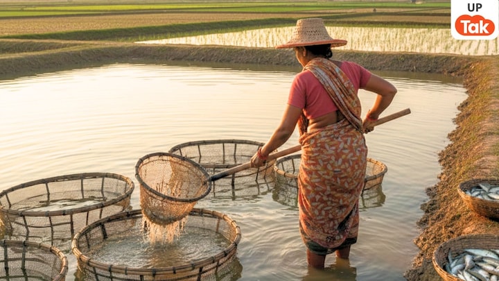 यूपी के इस मिशन से जुड़ रीता बन गईं 3 टैंक तालाबों की मालकिन, अब मछली से हो रही इतनी कमाई UP Tak