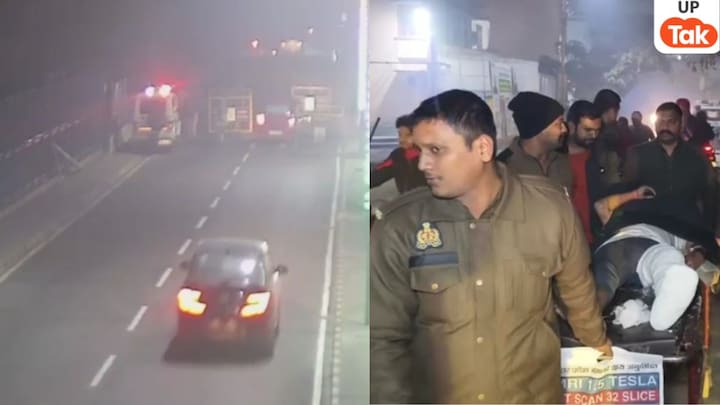 कानपुर में पुलिसवालों को खुलेआम कुचलते हुए निकली काली कार, इस हाल में मिले दो सब इंस्पेक्टर और होमगार्ड Kanpur Viral video