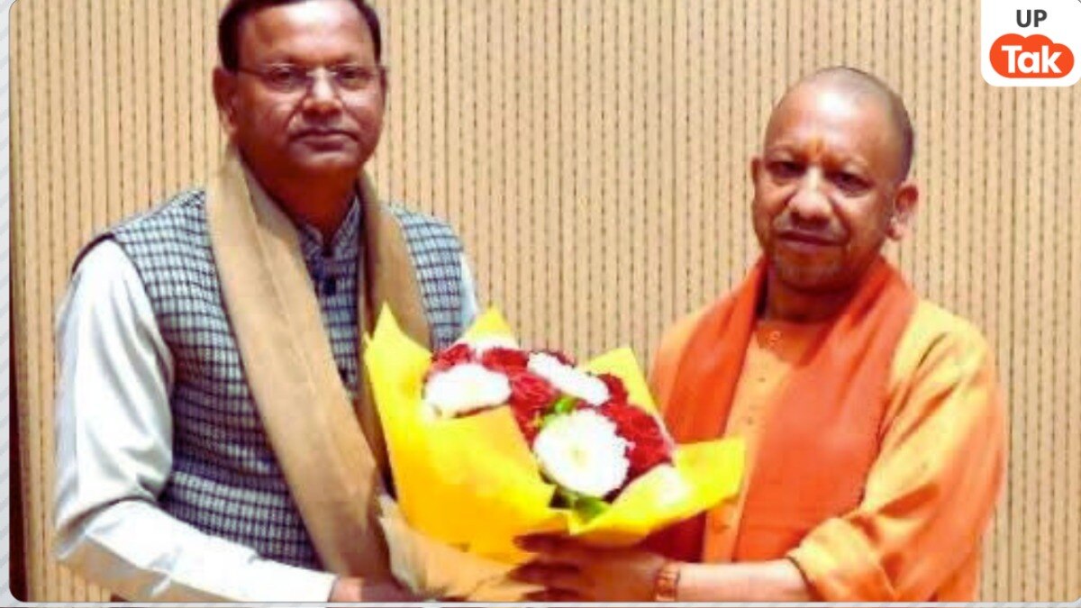 cm yogi and pankaj chaudhary