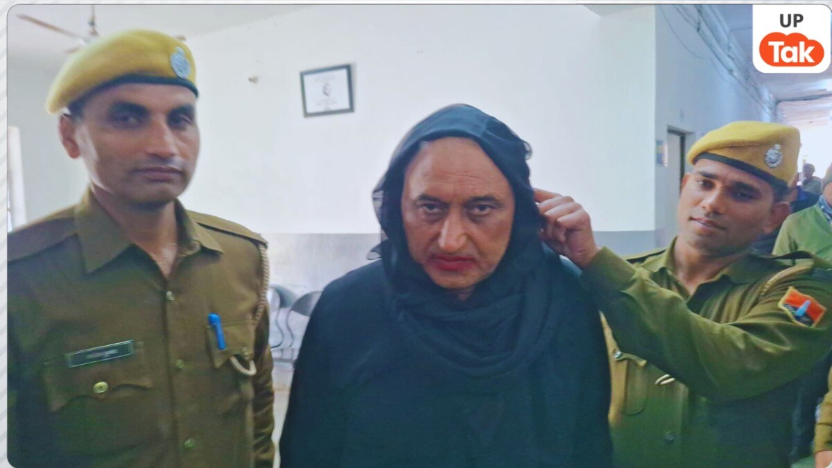 बुर्का पहन होठों पर लगाई लिपस्टिक और छिप गया महिलाओं के बीच... वृंदावन में ऐसे पकड़ा गया रेप का आरोपी राजेंद्र सिसोदिया Police arrested Rajendra Sisodia