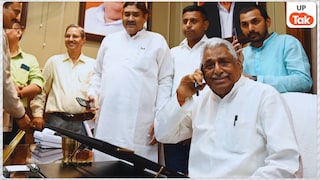 माघ मेले में मुलायम सिंह यादव की प्रतिमा लगाने के विवाद में आया नया ट्विस्ट! माता प्रसाद पांडेय पहुंचे तो ये सब हो गया UP Tak