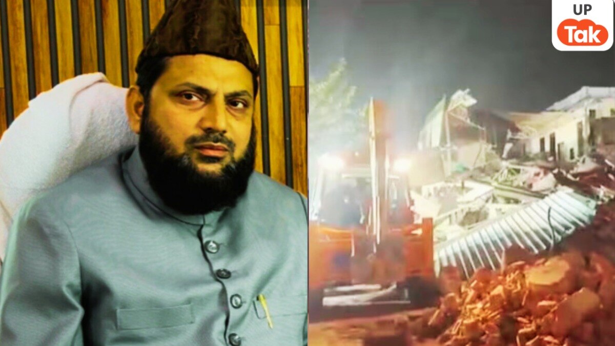 up news, up viral news, Faiz-e-Ilahi Mosque, Turkman Gate Delhi, MCD Bulldozer Action, Illegal Construction Demolition, SP MP Mohibullah Nadvi,  Mohibullah Nadvi