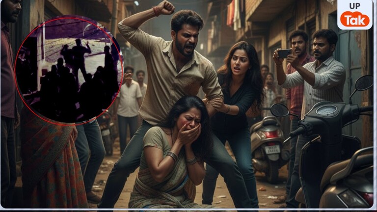 पति दिनेश को रंगेहाथ पकड़ने के लिए उसकी प्रेमिका के घर पहुंच गई पत्नी रेशमा पर उसने तो इनको खूब मारा! fatehpur viral video