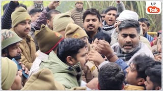 मेरठ में दलित लड़की की मौत के बाद सपा विधायक अतुल प्रधान सीधे प्रशासन से भिड़ गए... फिर तो हुआ जमकर बवाल Atul Pradhan clashed with police